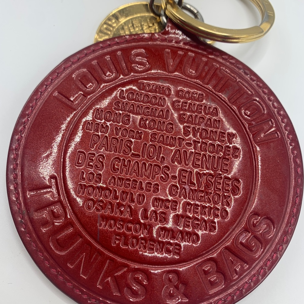 Pomme D’Amore Louis Vuitton Trunk Charm, Red Varnished Leather and Gold plated